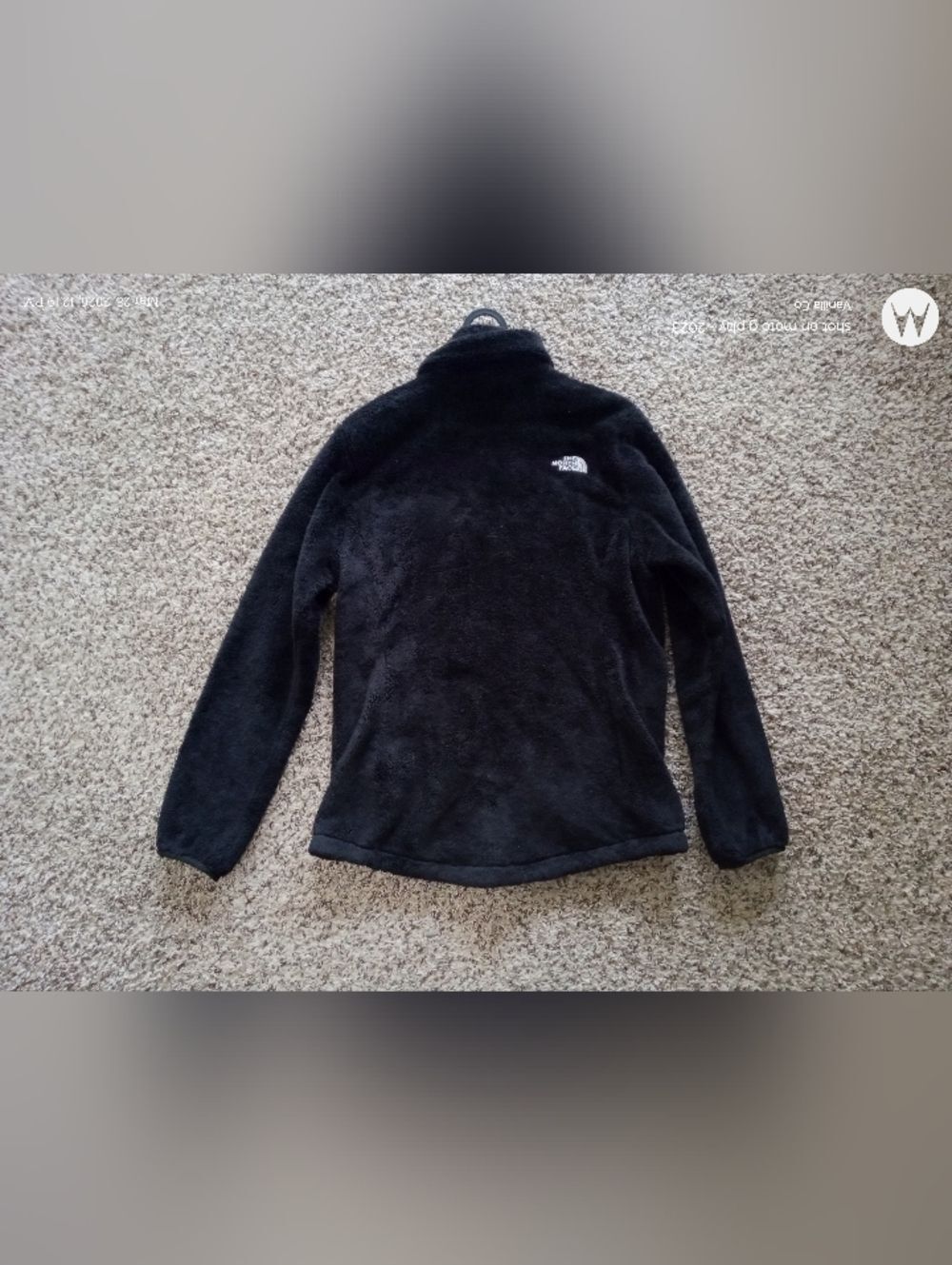 The North Face Osito Full Zip Fleece Jacket Long Sleeve Black Size Medium - Picture 5 of 15